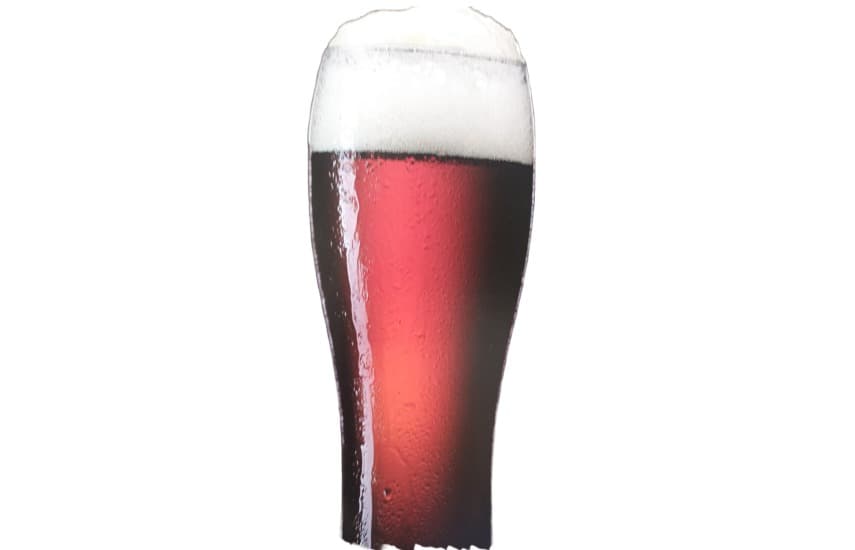 Cerveza color marrón oscuro